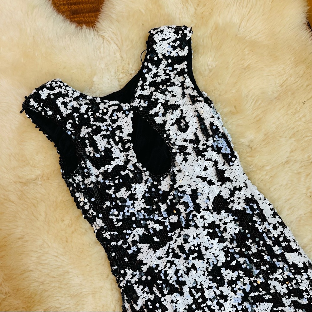 Aidan Mattox Size 4 Cocktail Sequin Dress - Picture 12 of 13